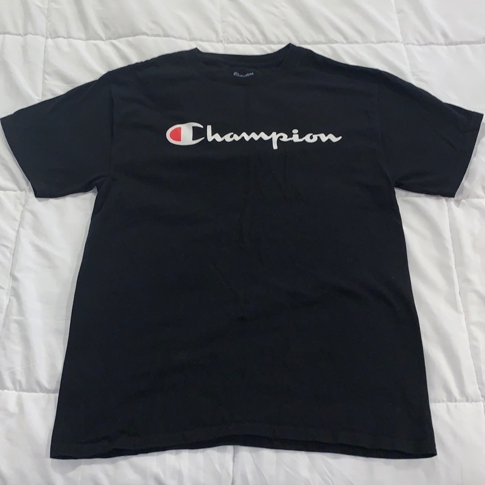 Men’s M Black Champion Tee